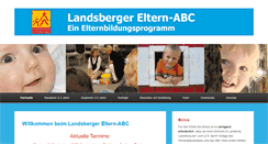 Desktop Screenshot of landsberger-eltern-abc.de